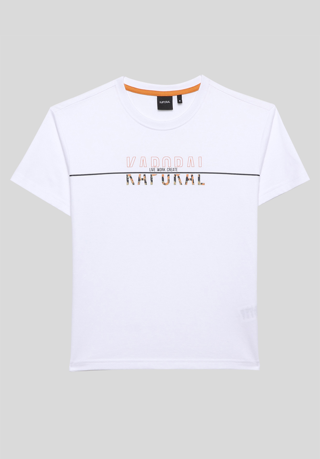 ORYS   T-shirt blanc Garçon 100% coton