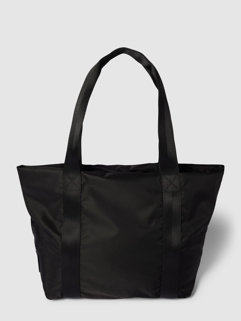 Shopper mit Label-Detail Modell 'ELIF' in schwarz