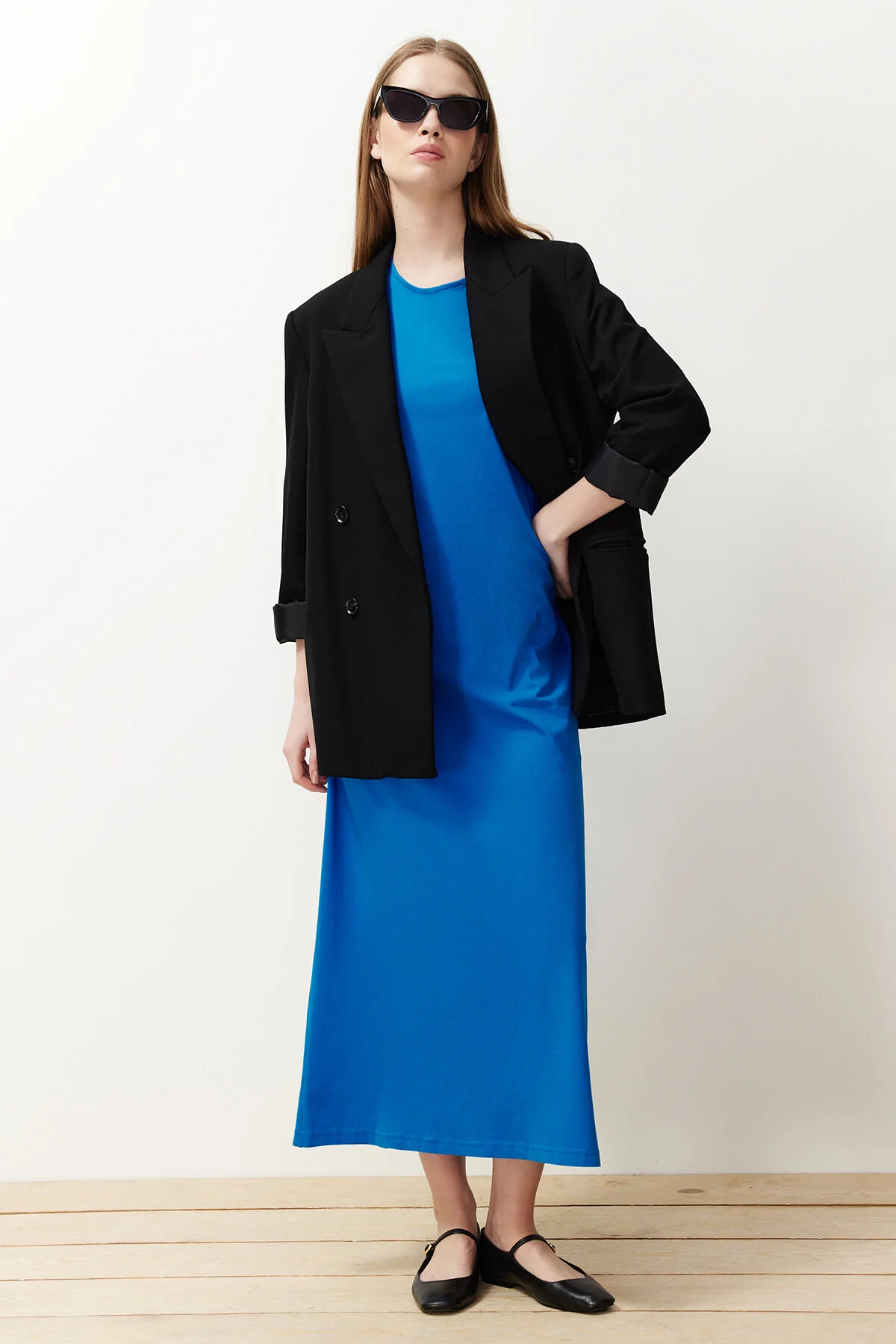 Trendyol Modest  Saks Ärmelloses Kleid Futter-Unterwäsche TCTSS21UK0034