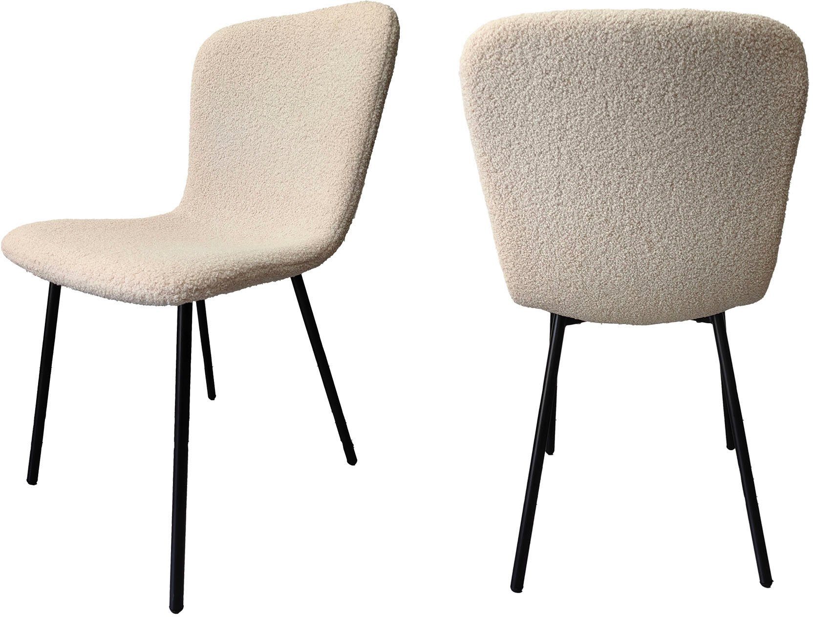 SalesFever 4-Fußstuhl (Set, 4 St), ergonomisch geformte Sitzfläche und Rückenlehne