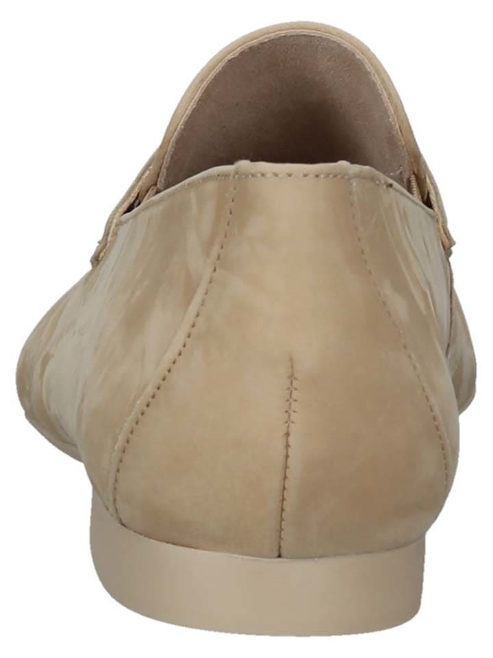 Paul Green Leder-Mokassins in Beige günstig kaufen