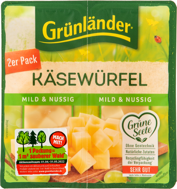 Grünländer Käsewürfel mild & nussig