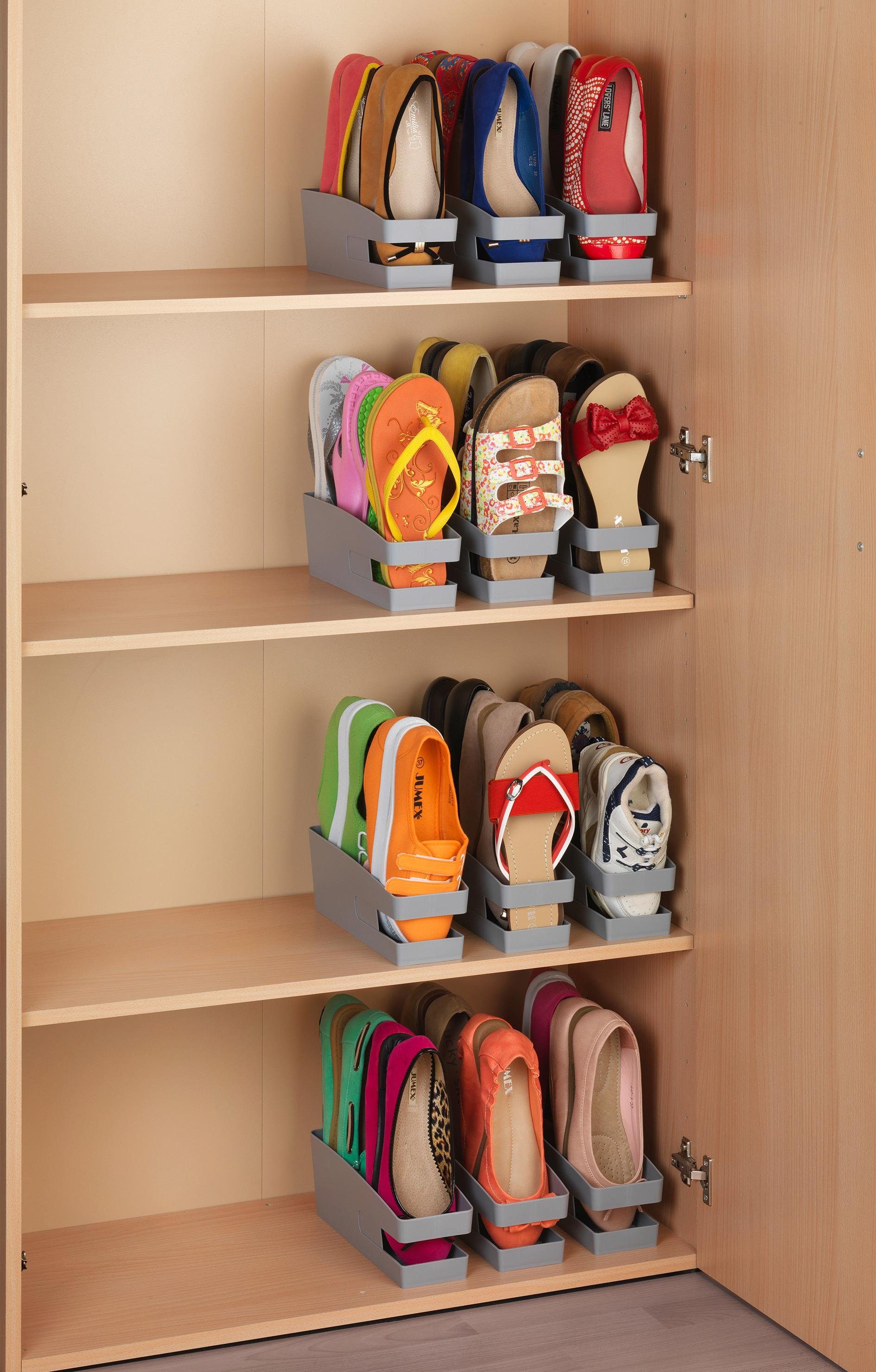 WENKO Schuhbox (Set, 6 St), im praktischen 6er Set
