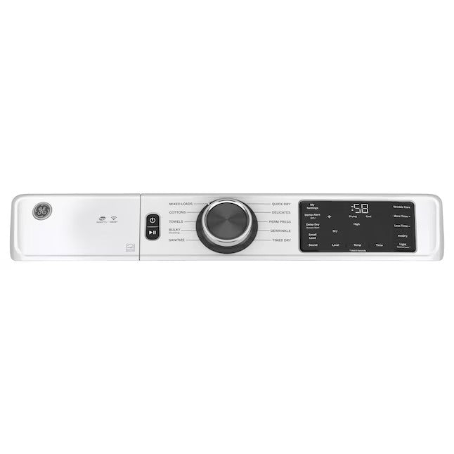 GE 7.8-cu ft Stackable Smart Electric Dryer (White) ENERGY STAR