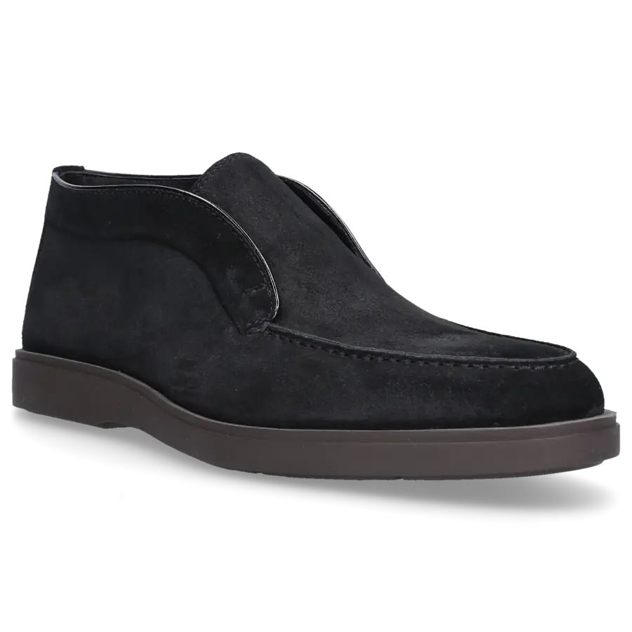 Santoni - Stiefeletten DESERT BOOT Veloursleder - schwarz