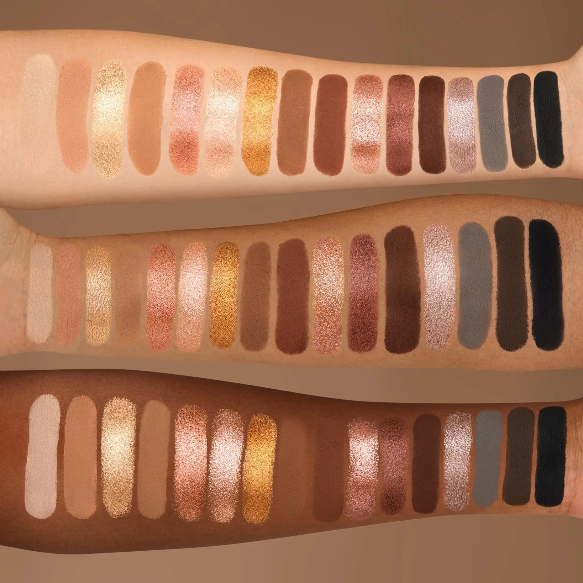 Side By Side Nude Palette - Luomiväripaletti, Kompakti luomiväri