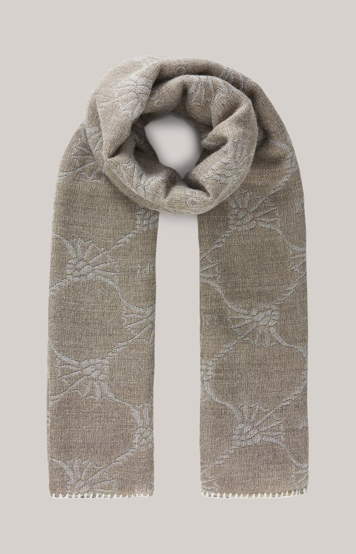 Schal in Grau/Beige
