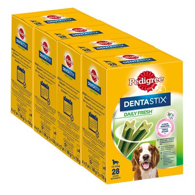 112 x Pedigree Dentastix Tägliche Zahnpflege/ Fresh Tägliche Frische