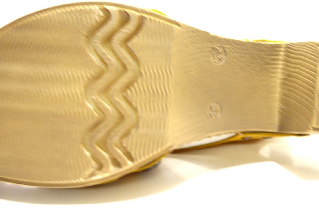 RIEKER Klassische Sandalen gelb