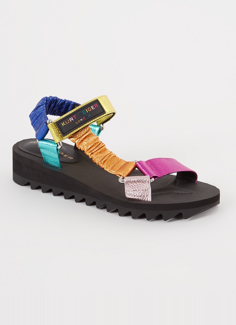 Sandale Kurt Geiger Orion cu finisaj metalic