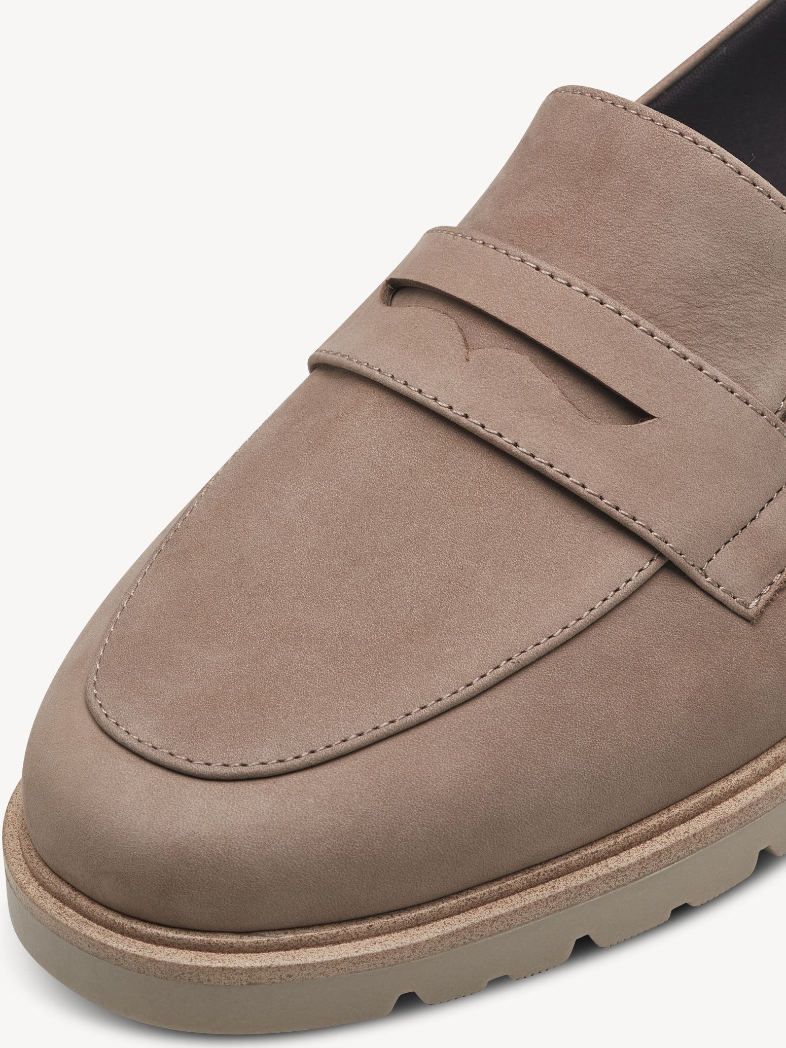Slipper en cuir - beige