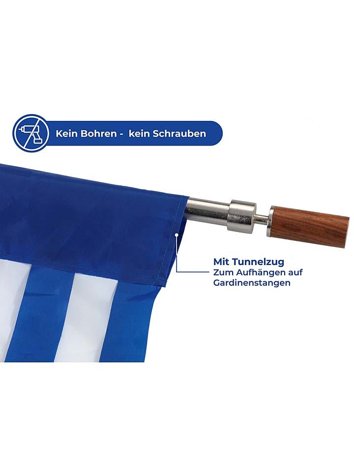 Wenko Türvorhang in Blau/ Weiß - (L)200 x (B)90 cm günstig kaufen onesize