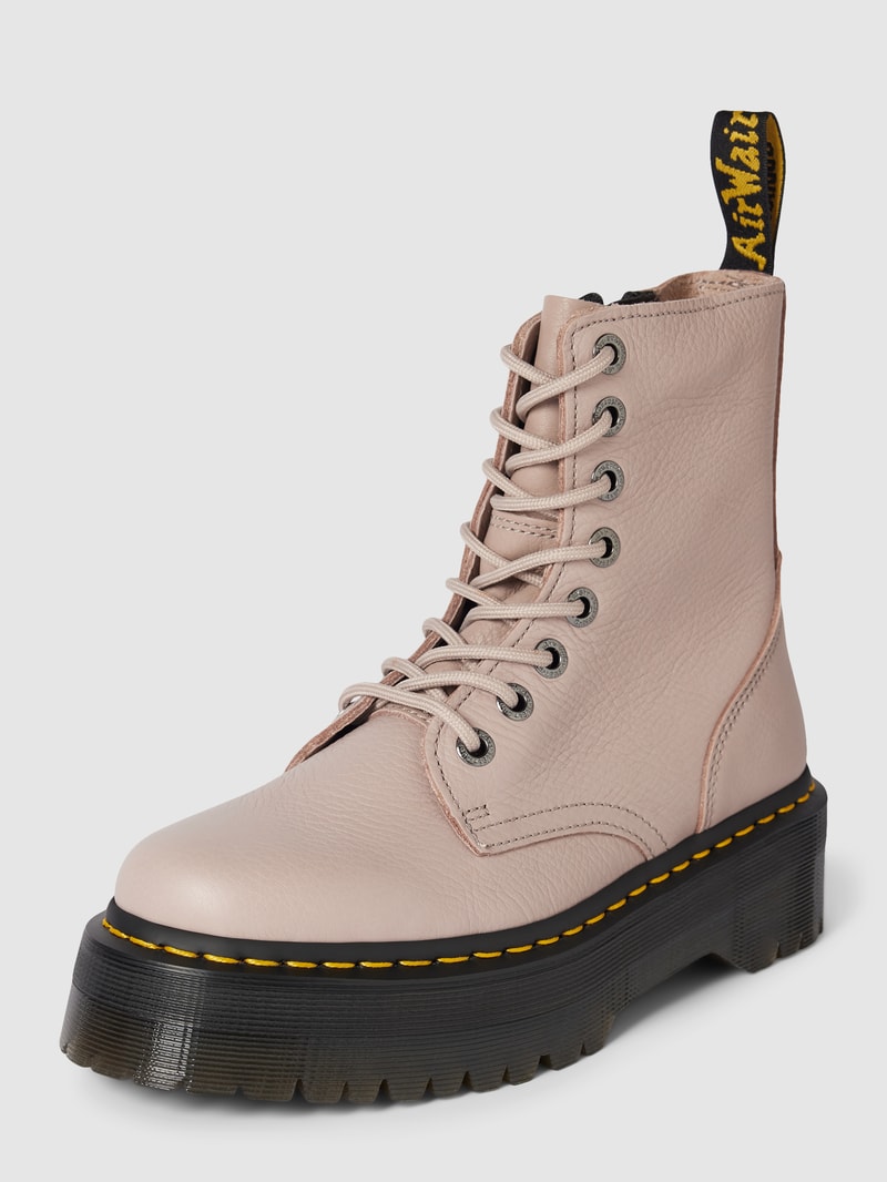 Schnürstiefel mit Zugschlaufe Modell 'Jadon III' in beige