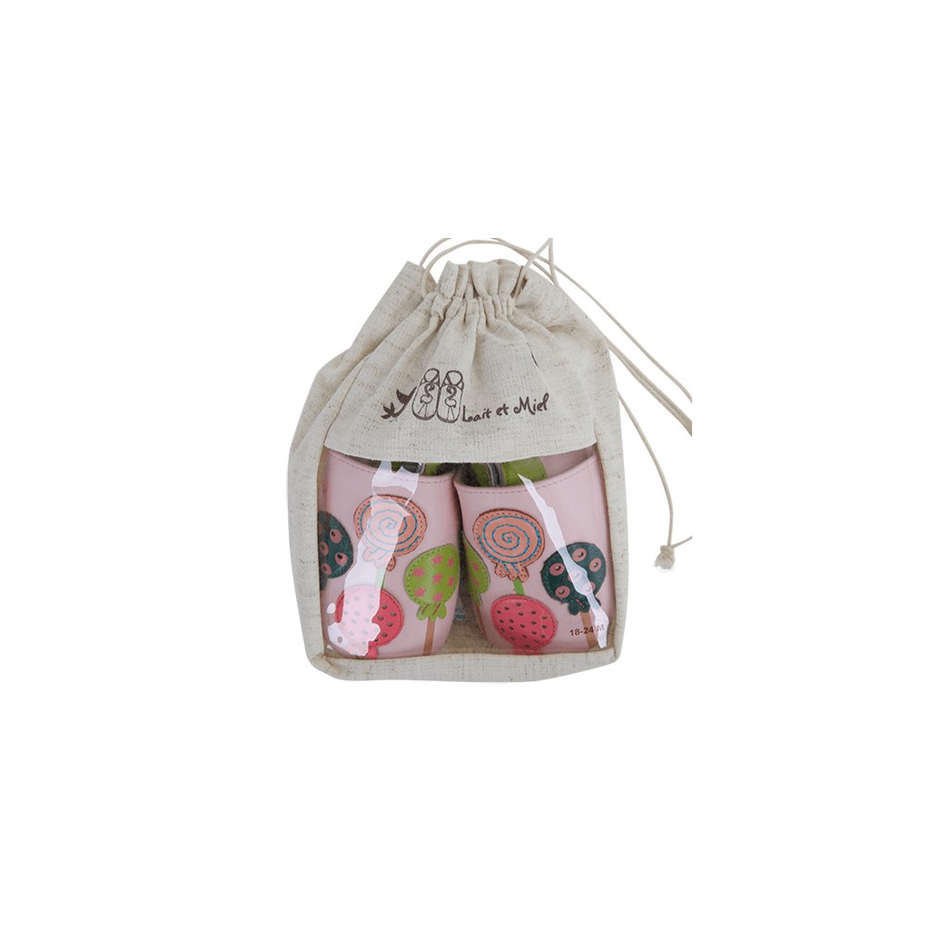 Lait et Miel Sucettes Krabbelschuhe mit Lollis
