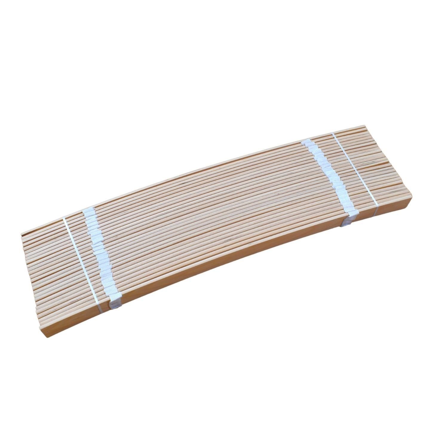 Rollrost, Coemo, Kopfteil nicht verstellbar, Fußteil nicht verstellbar, Rollrost 26 flexible Federholzleisten, stabiler Rolllattenrost 80x200