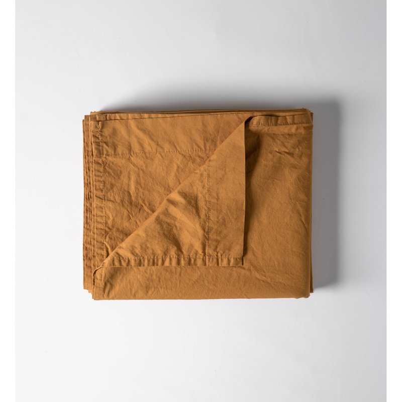 Drap plat 1 personne en Percale de Coton Bio lavé
