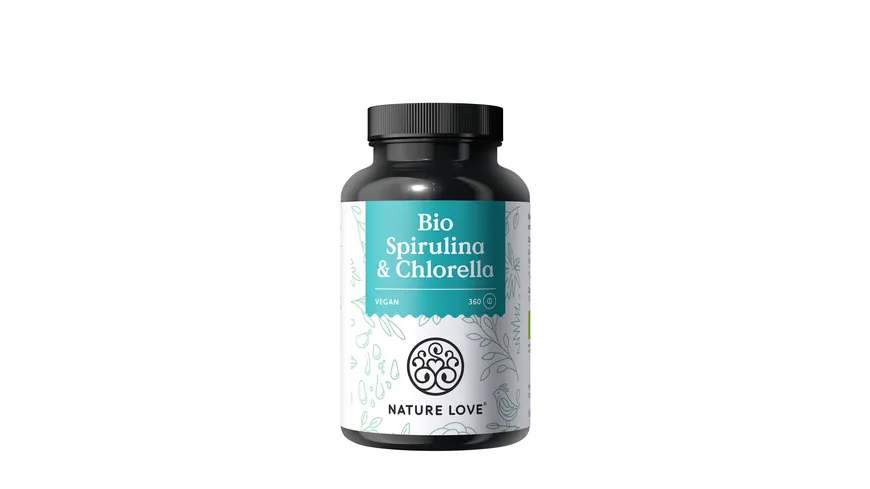 NATURE LOVE Bio Spirulina & Chlorella 180 g