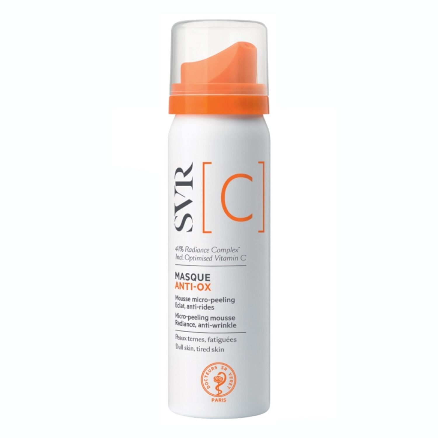 SVR C Anti-Ox Masque Mousse Micro-Peeling Eclat, Anti-Rides 50 ml