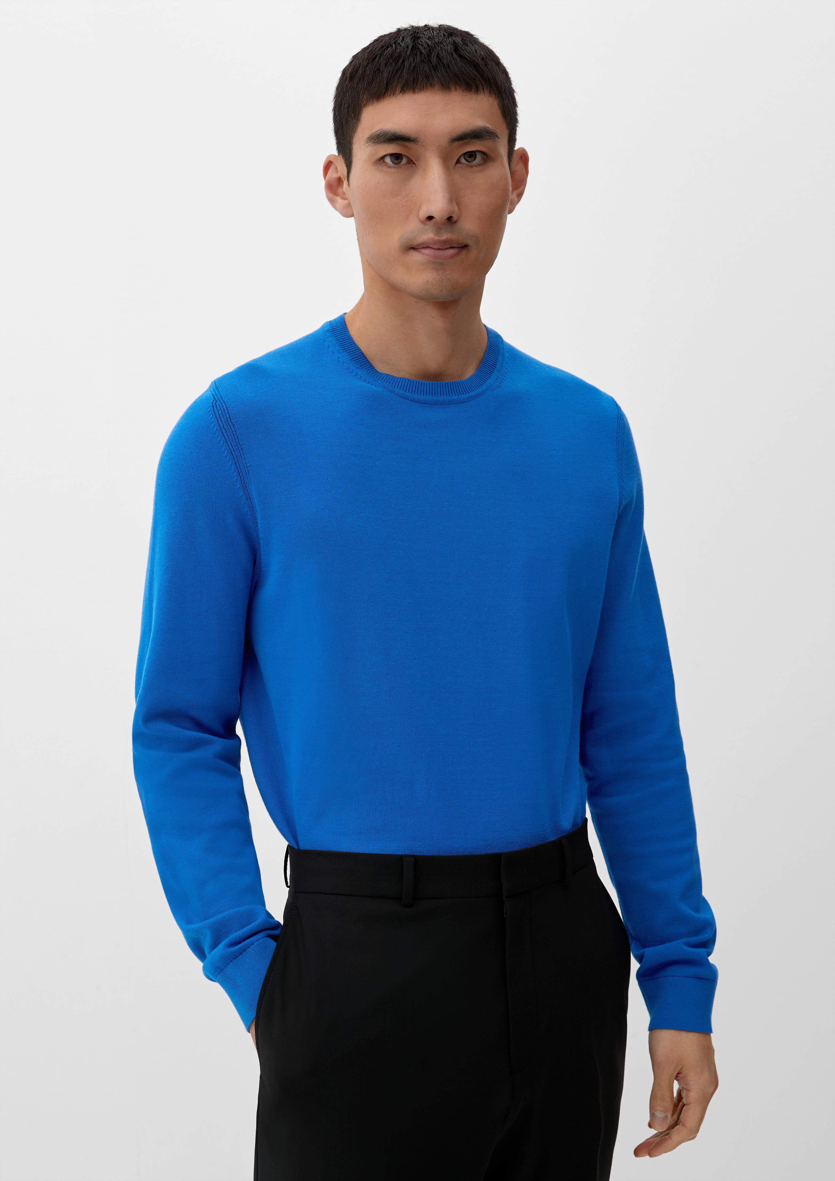 Strickpullover in melierter Optik  2124549-5621
