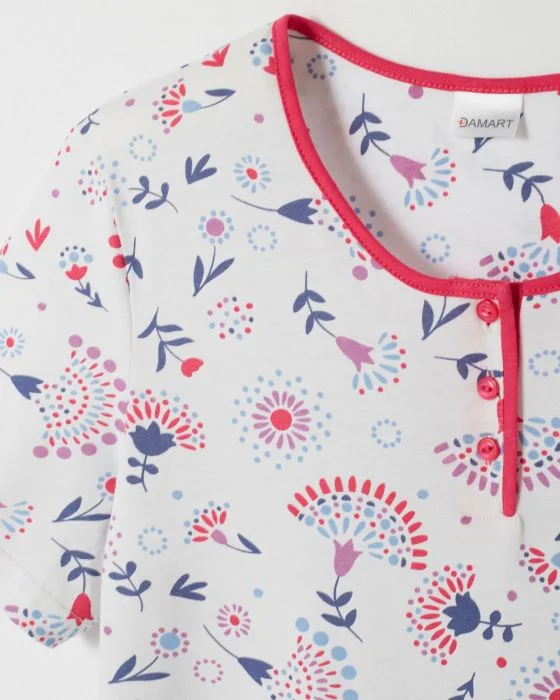 Chemise de nuit maille jersey coton peigné