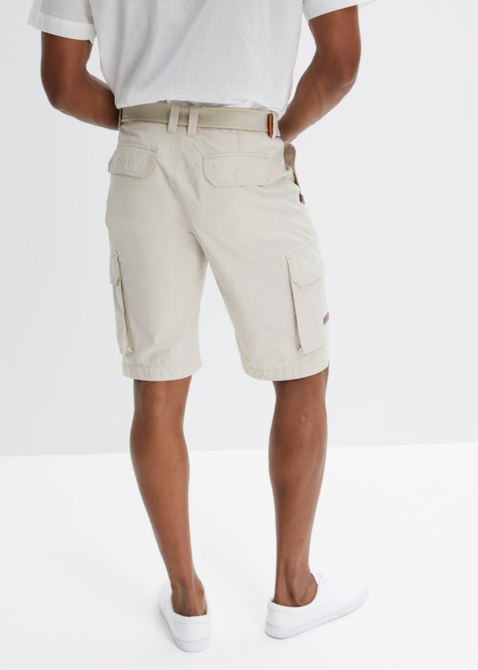 Cargo-Bermuda mit Gürtel, Regular Fit