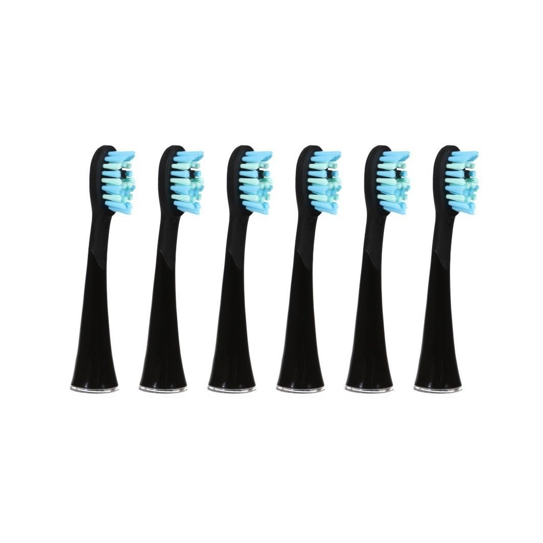 Extra Clean Ersatzbürstenkopf Schwarz 6er Set