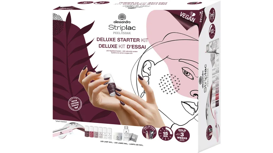 alessandro Striplac Peel or Soak Deluxe Starter Kit - Vegan
