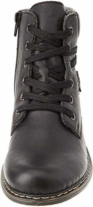 RIEKER Schnür-Stiefeletten schwarz