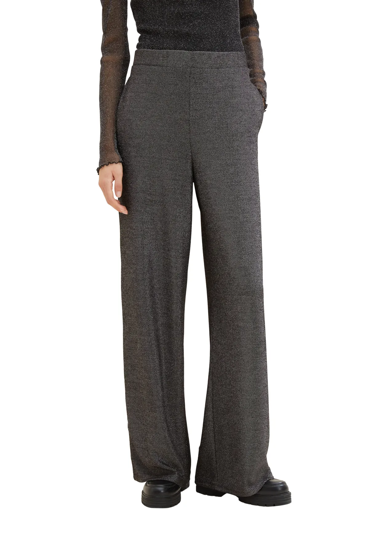 Tom Tailor Denim  Hose Damen/Mädchen schwarz glitzernd