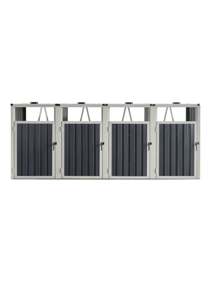 pro.tec Mülltonnenbox Tarbek für 4 Tonnen in Anthrazit (B)292cm günstig kaufen onesize