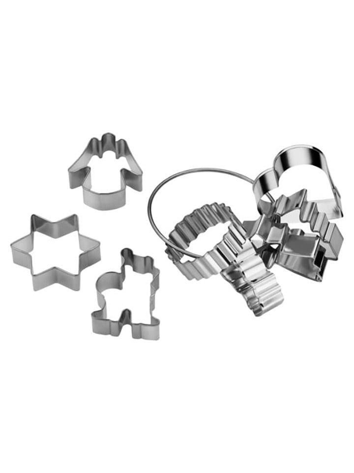 Kaiser 9tlg. Set: Ausstecher mit Ring in Silber günstig kaufen onesize