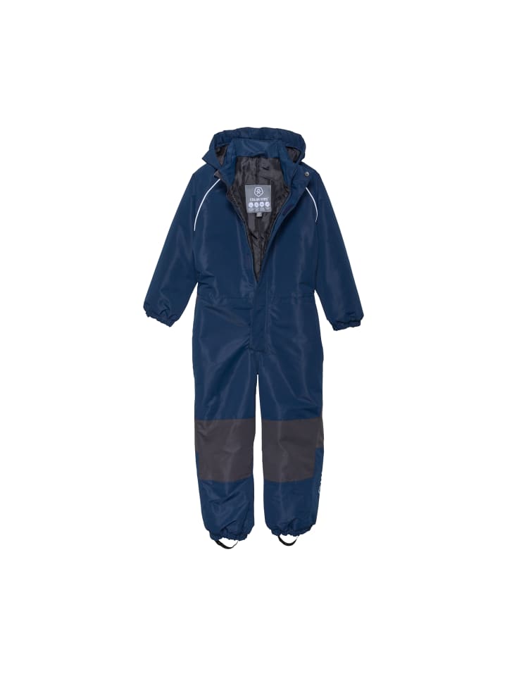 Color Kids Schneeoverall 741090 Schneeanzug mit Kapuze und Fußschlafen in Blau günstig kaufen
