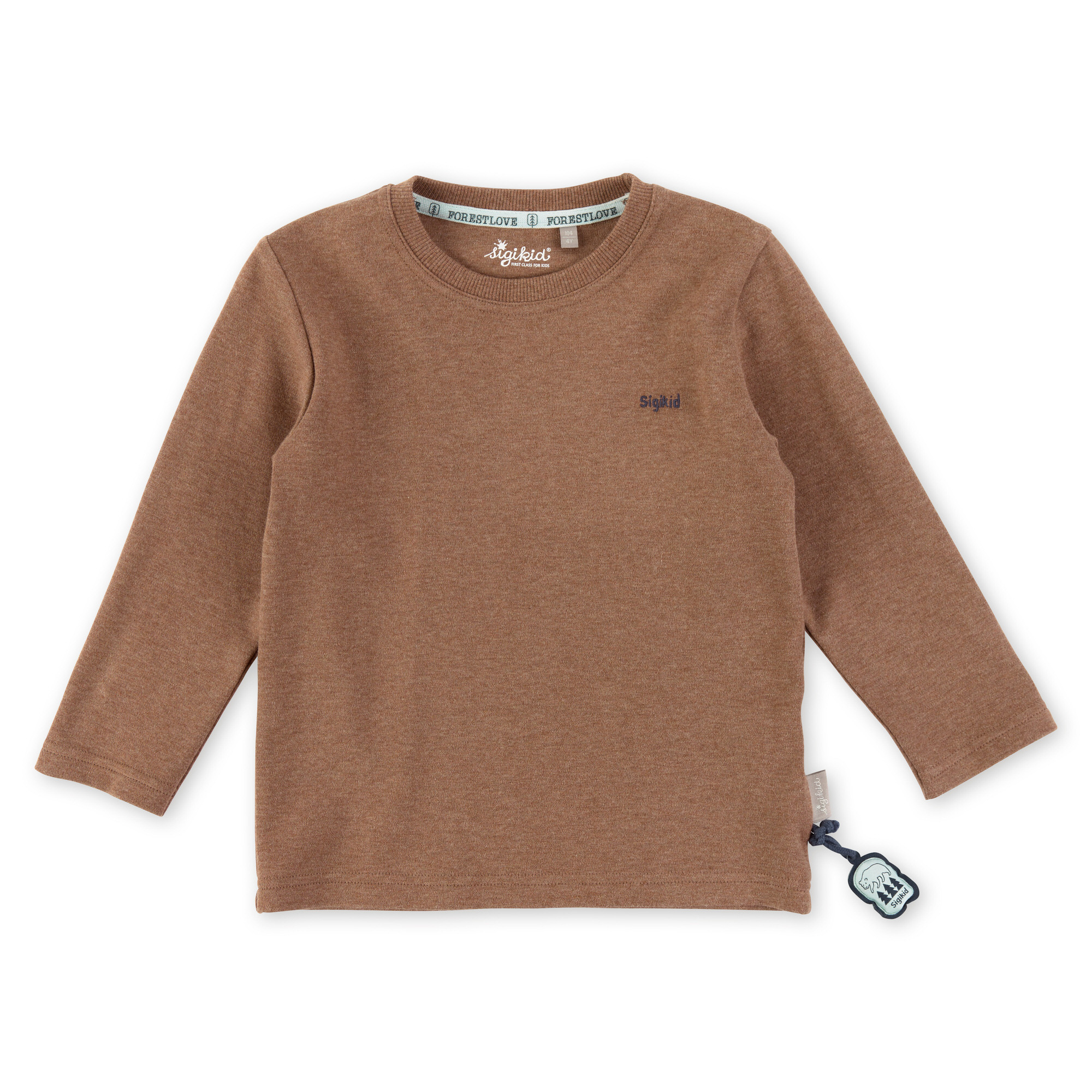Kinder Langarmshirt Forest Love in Braun