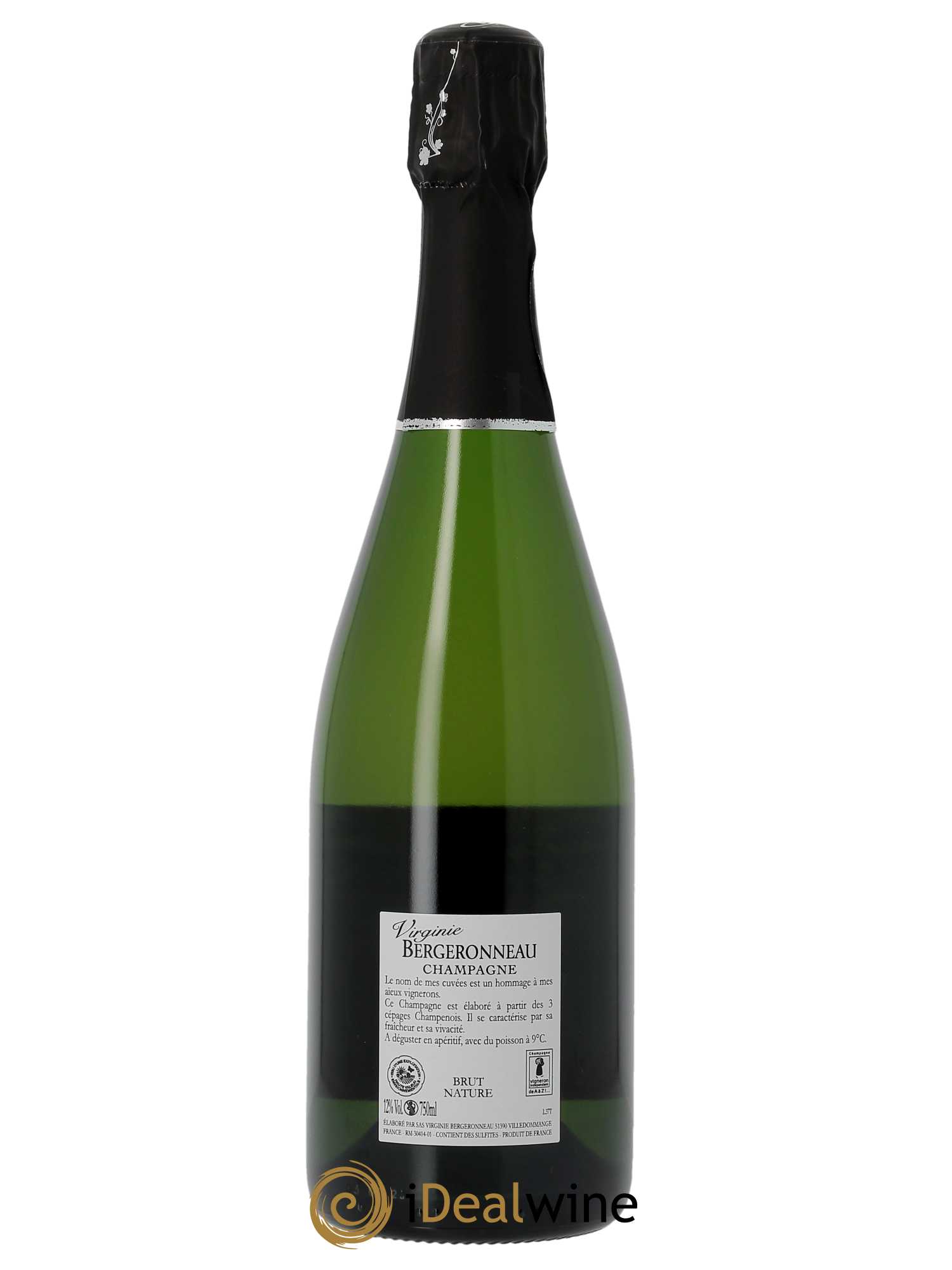 Cuvée Ernestine Brut Nature Virginie Bergeronneau   - Lot de 1 Bouteille