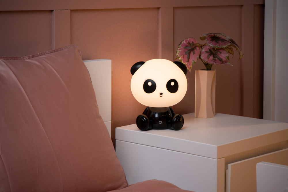 Tischleuchte Dodo Panda schwarz