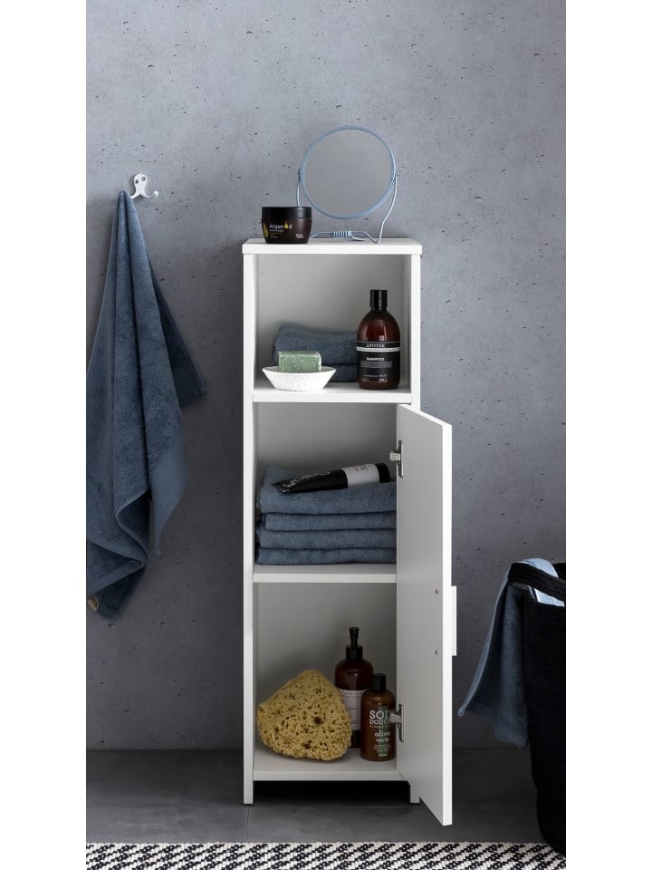 KADIMA DESIGN Badschrank | Weiß, 30x95.5x30cm, Tür, Ablage günstig kaufen onesize