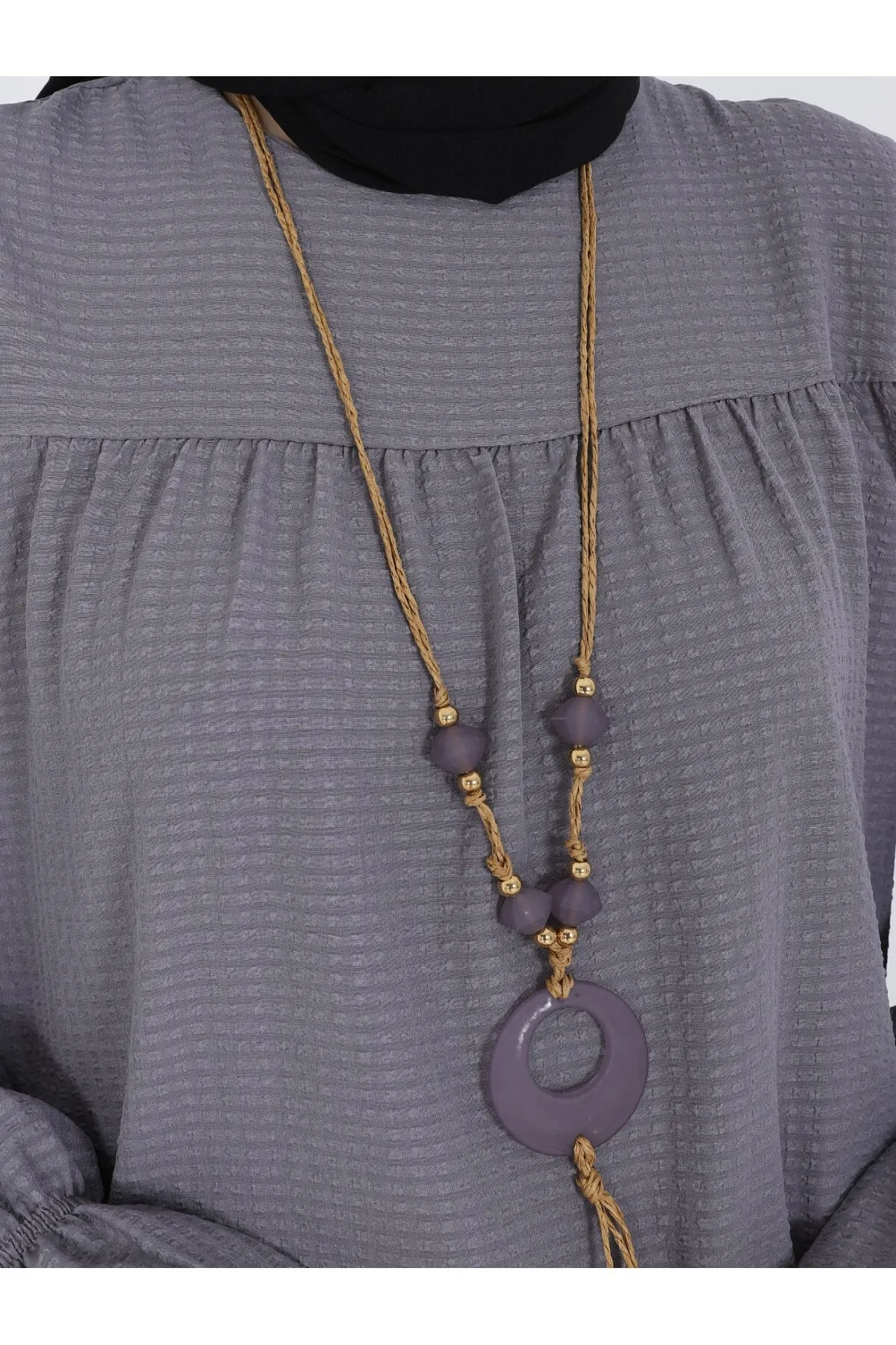 Modamorfo  Wickeltunika mit elastischen Ärmeln und Rüschenrock