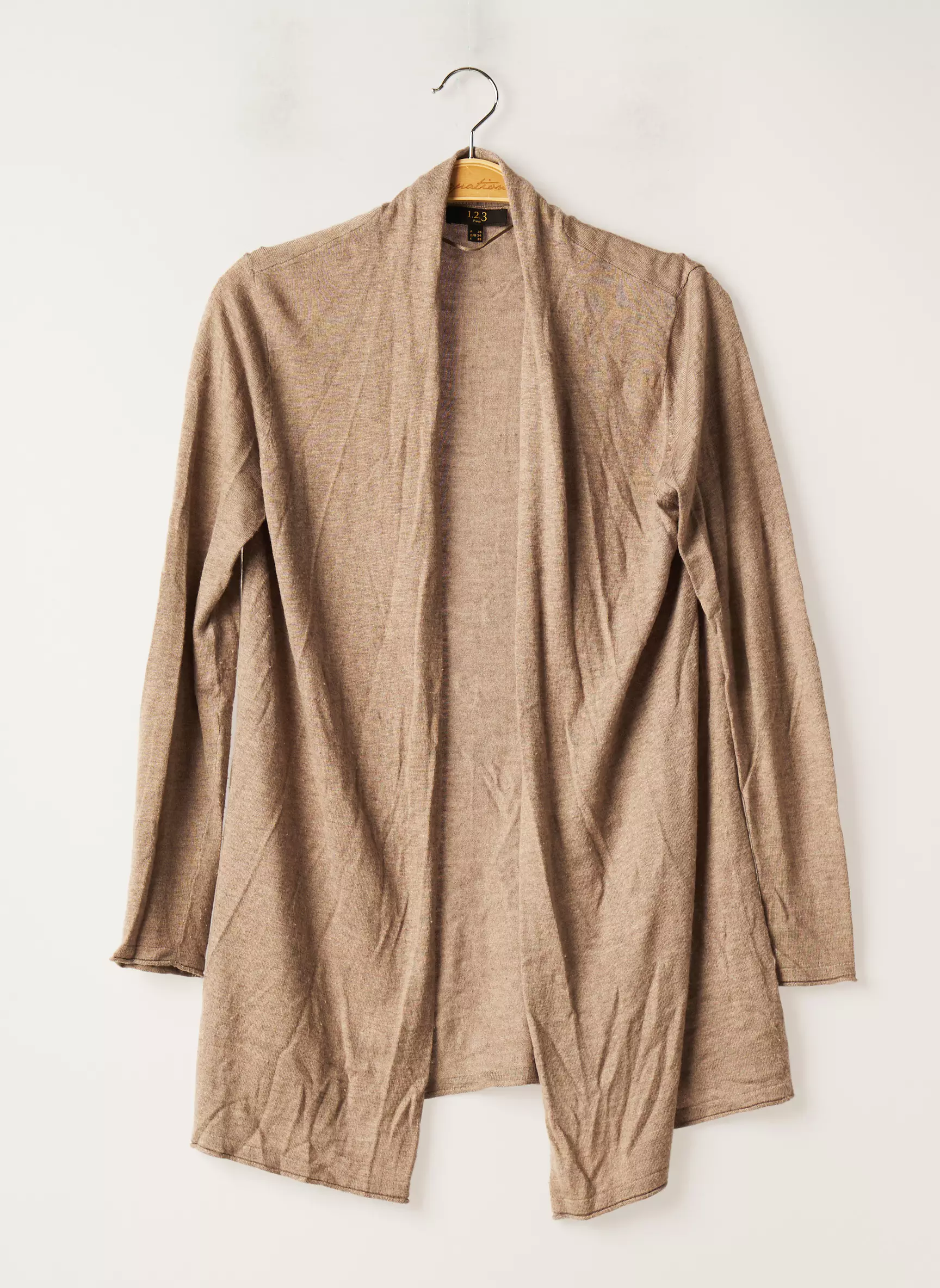 1 2 3 Cardigans Femme couleur beige