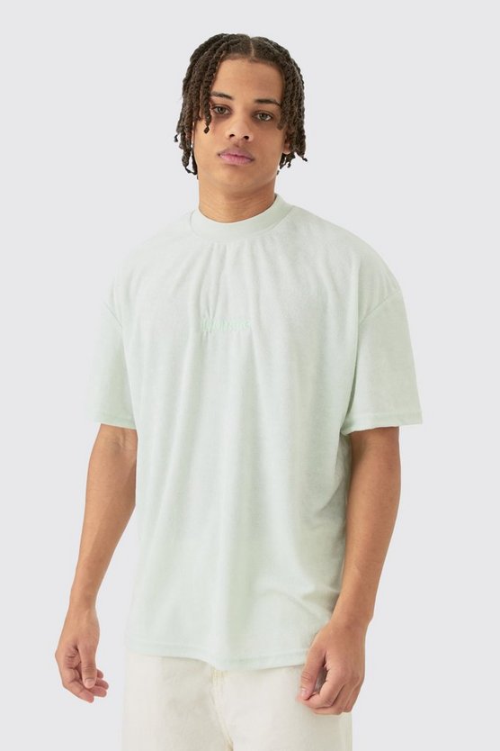 Oversize Frottee Homme T-Shirt