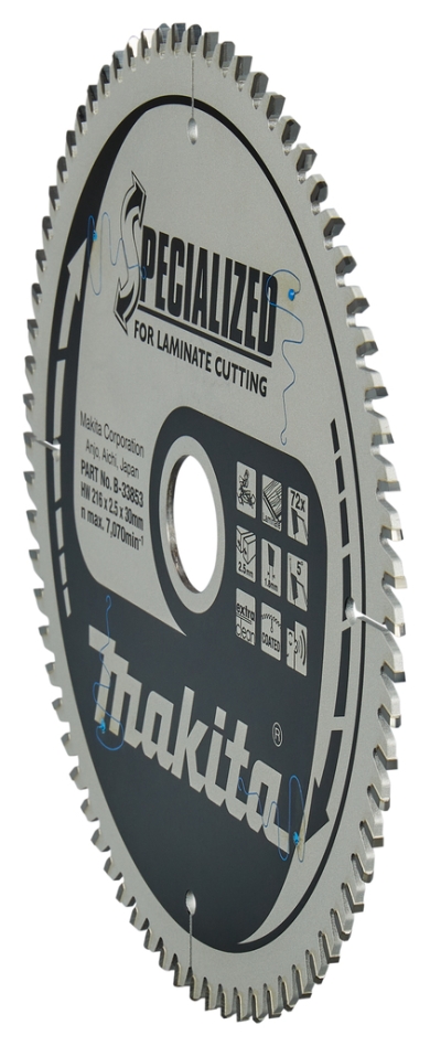 Makita Accessories B-33853 List za ugaonu pilu Specialized Laminate TCG 216 x 30 x 2,5 mm T72