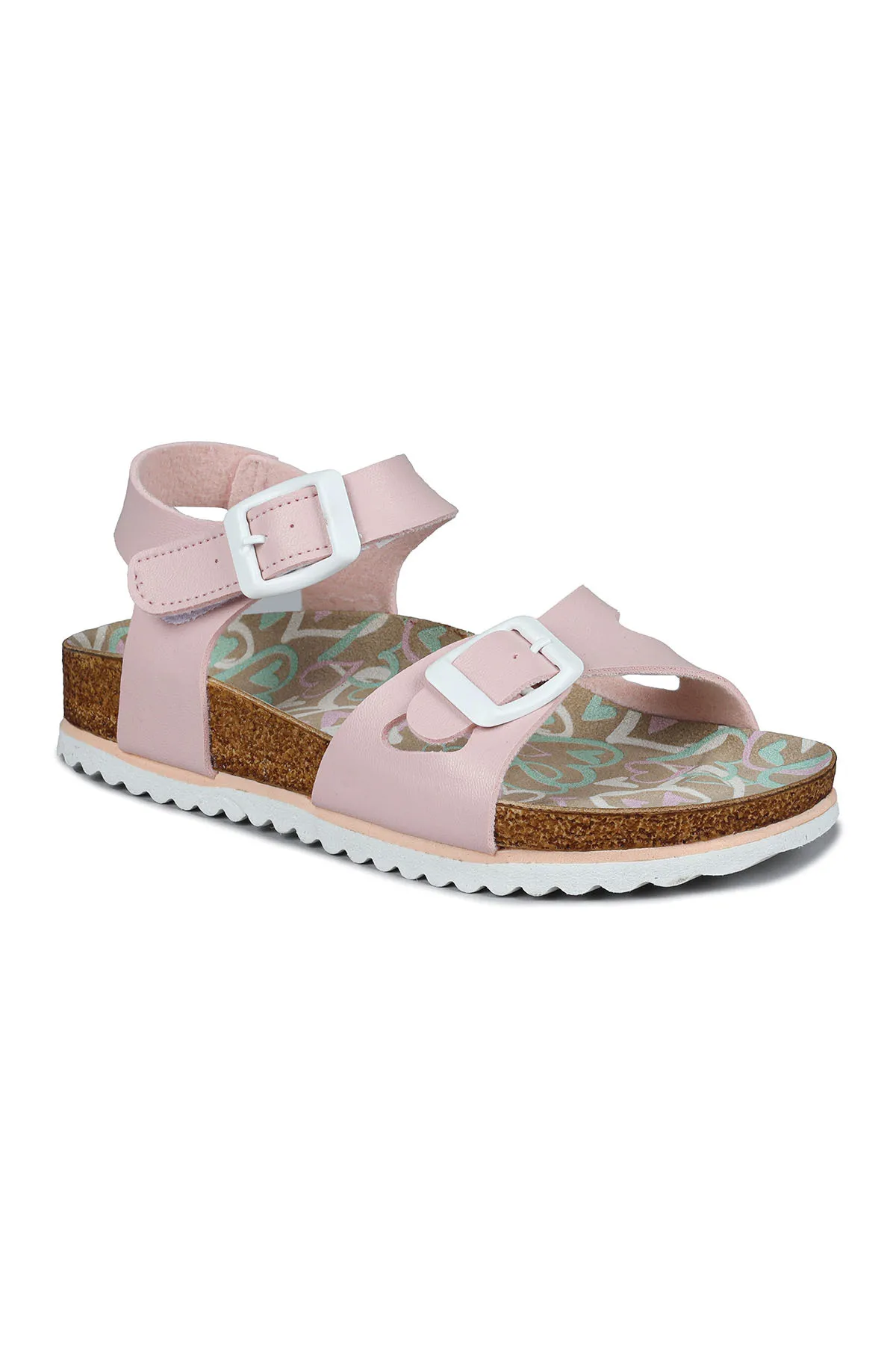 Jump  50024 Puder-Mädchensandalen mit Doppelschnalle