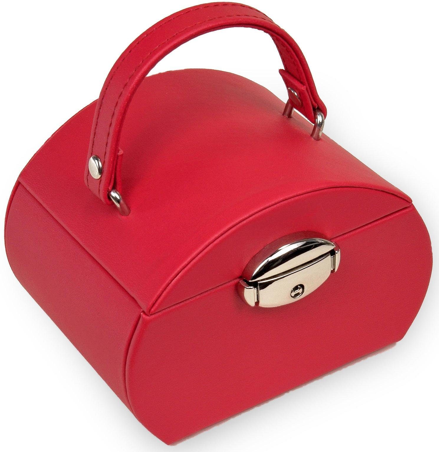 Sacher Schmuckkoffer Girlie, H5.000.290443, H5.000.291043, H5.000.290343, in nobler Nappaoptik mit weicher Haptik