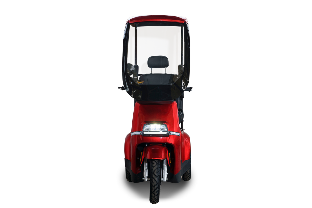 Stormborn R5 Elektro-Dreiradroller 25 km/h - rot - mit Dach