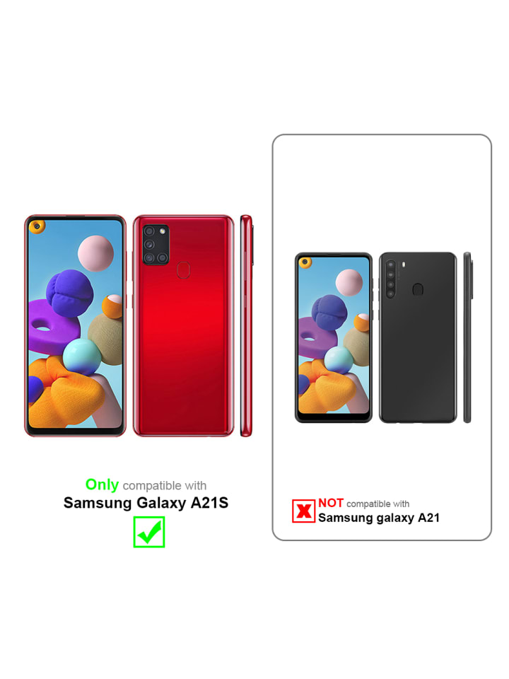 cadorabo Handykette für Samsung Galaxy A21s Hülle in LIQUID SCHWARZ günstig kaufen onesize