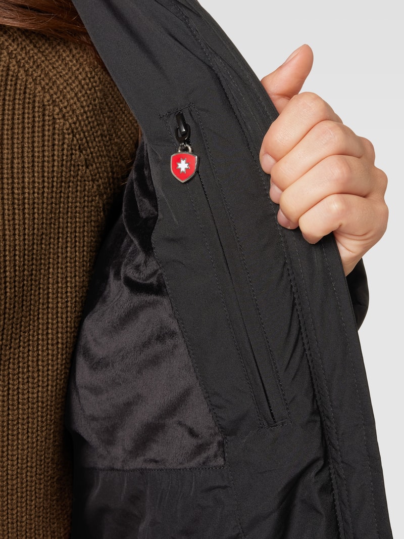 Funktionsjacke mit Zweiwege-Reißverschluss Modell 'Belvitesse' in schwarz