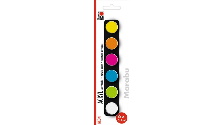 Marabu Acrylfarben Set NEON 21 ml