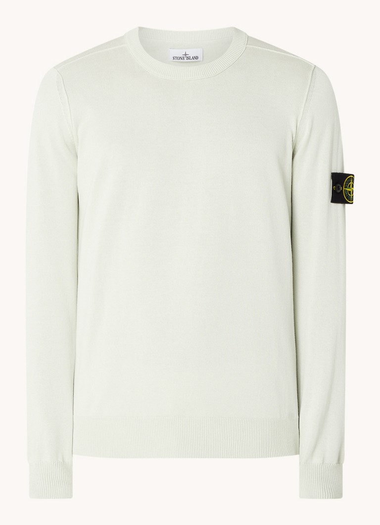Stone Island 540B2 Fine-knit sweater with logo