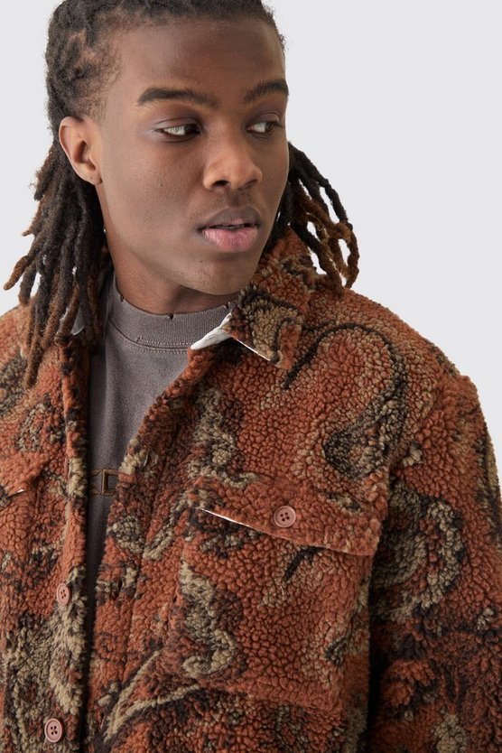 Overshirt mit Paisley-Print
