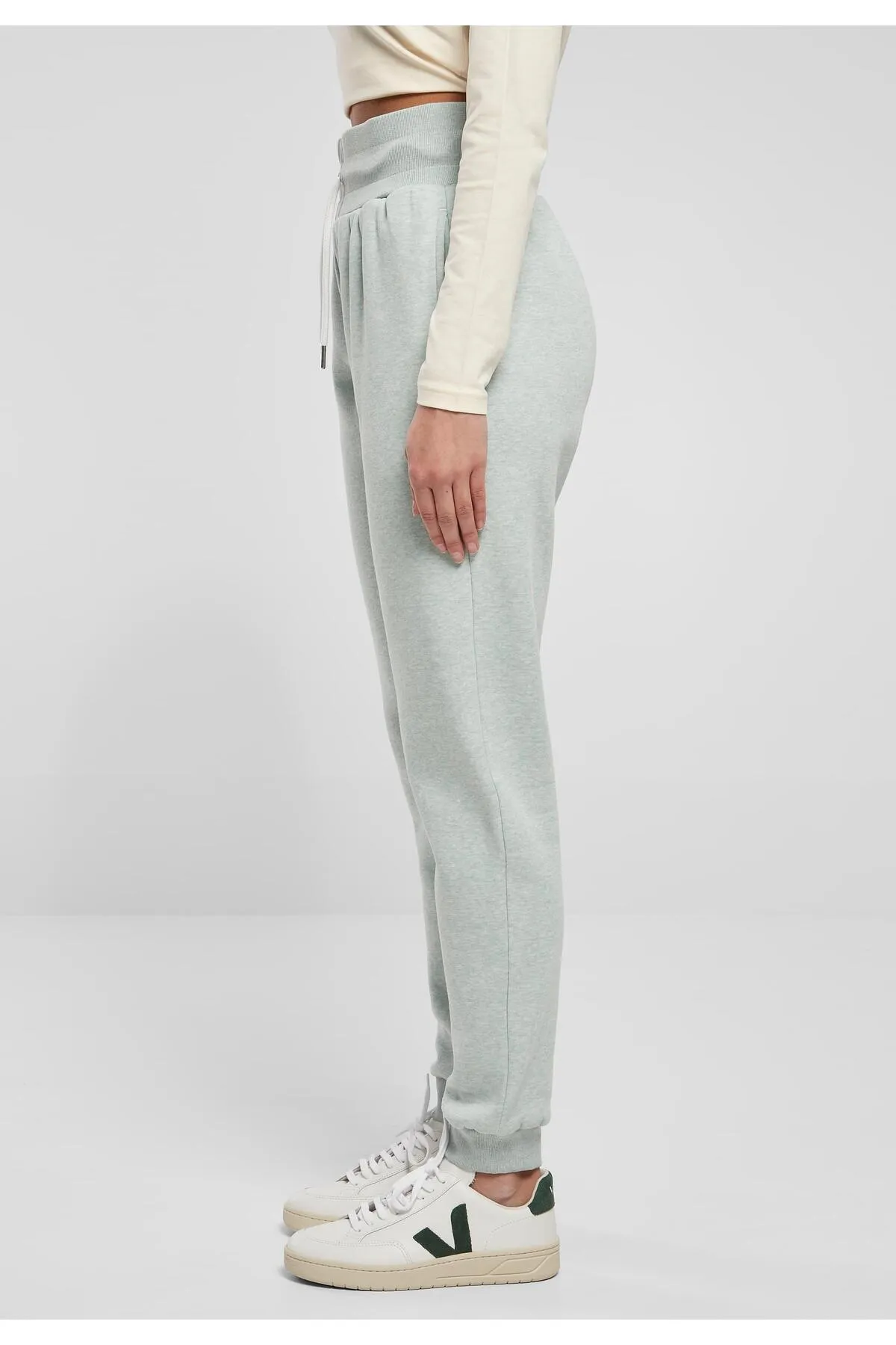 Urban Classics  Damen Ladies High Waist Color Melange Sweat Pants