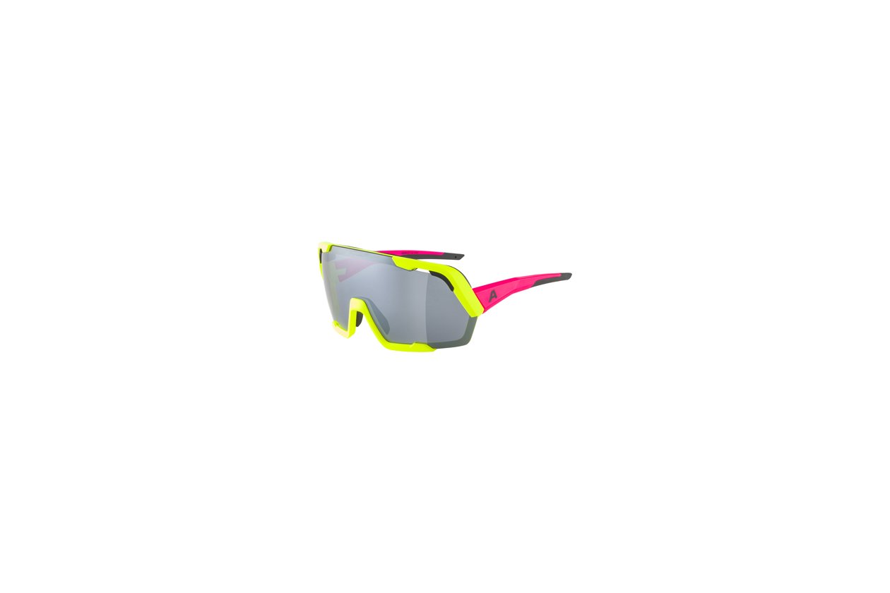 Alpina Rocket Bold neon-pink yellow matt / black mirror lens